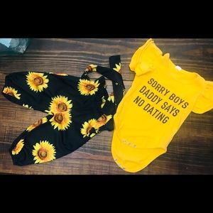 2 piece set/onesie for girl.